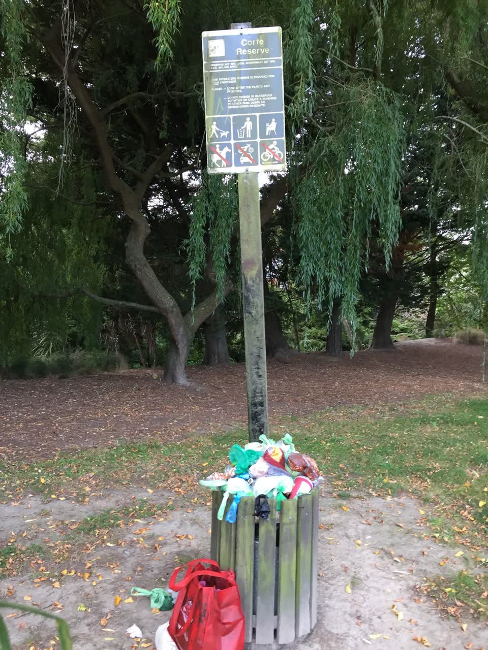 The photograph attached to this rubbish/recycling report