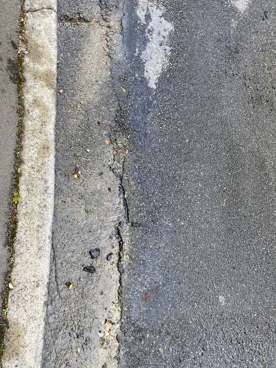 The photograph attached to this water leak report