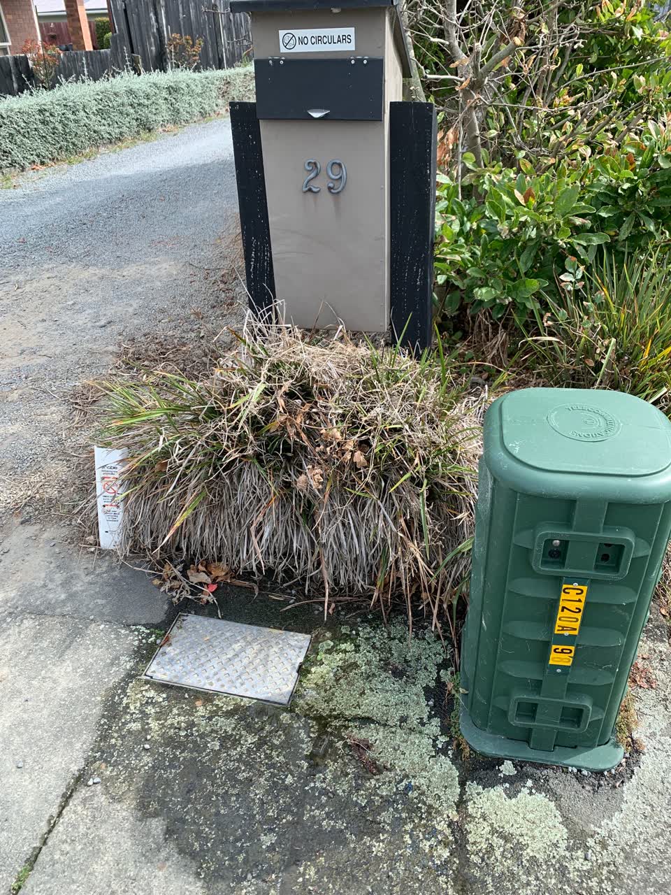 The photograph attached to this water leak report