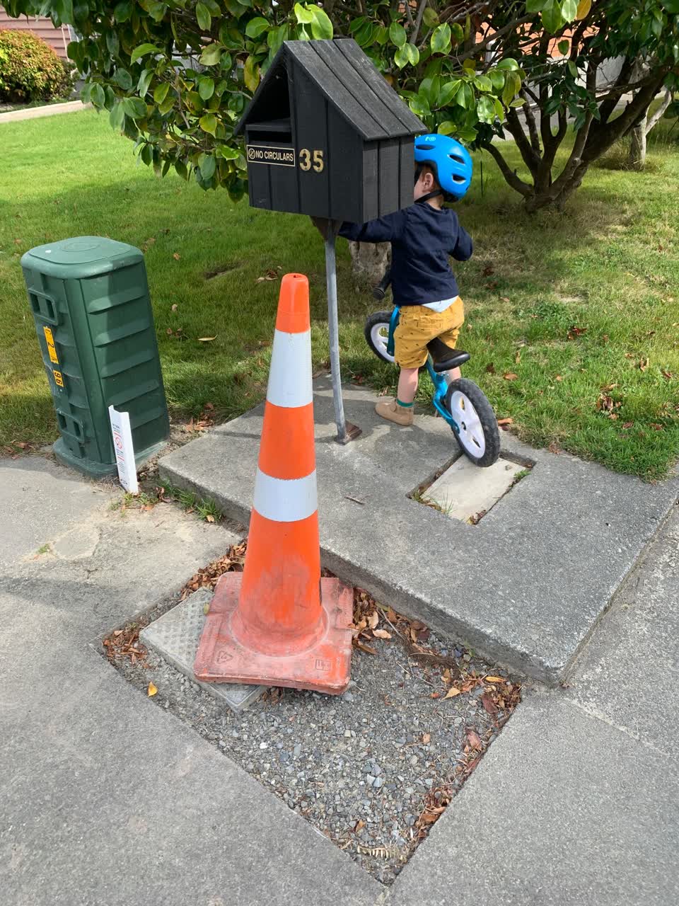The photograph attached to this water leak report