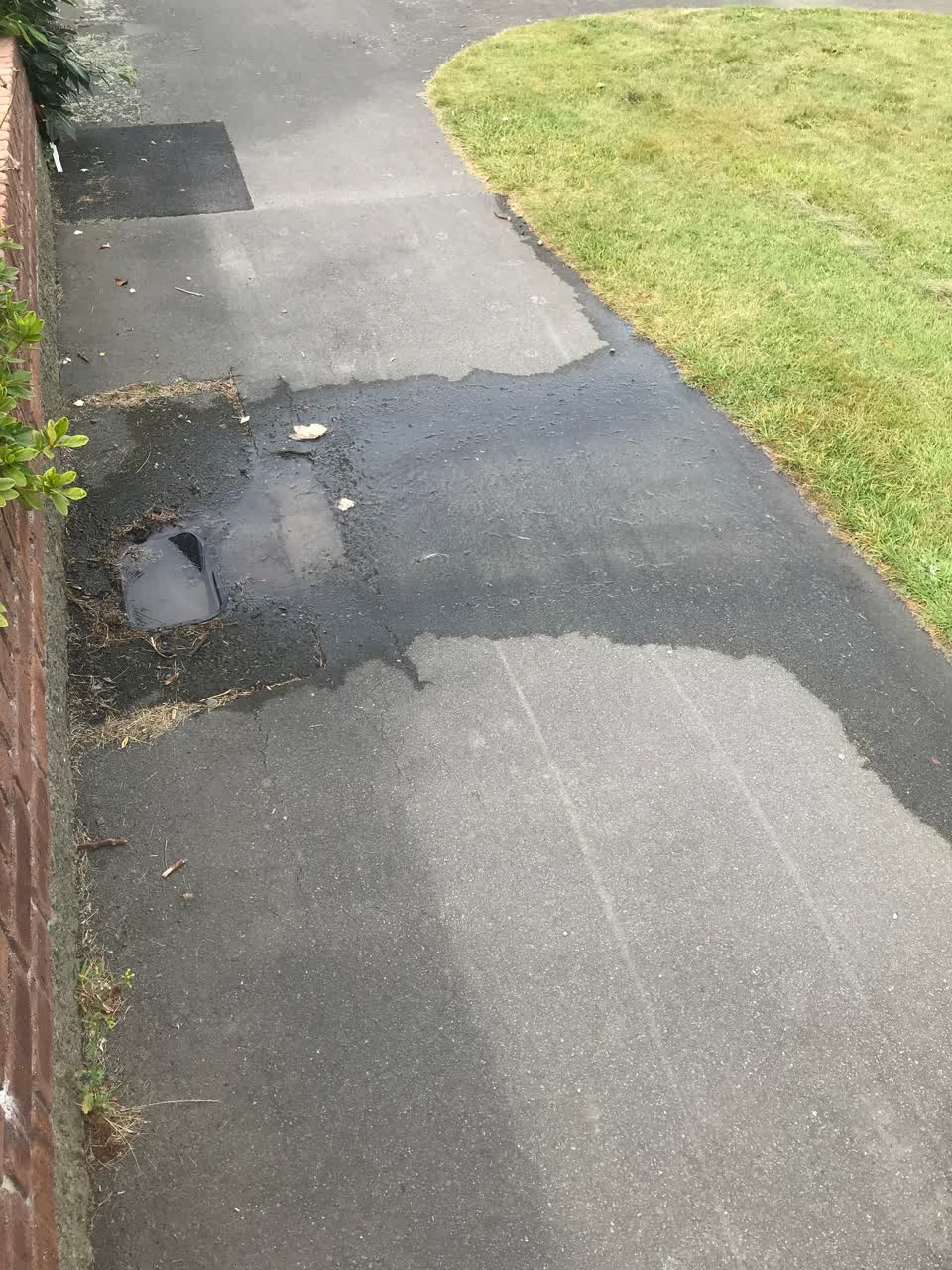 The photograph attached to this water leak report