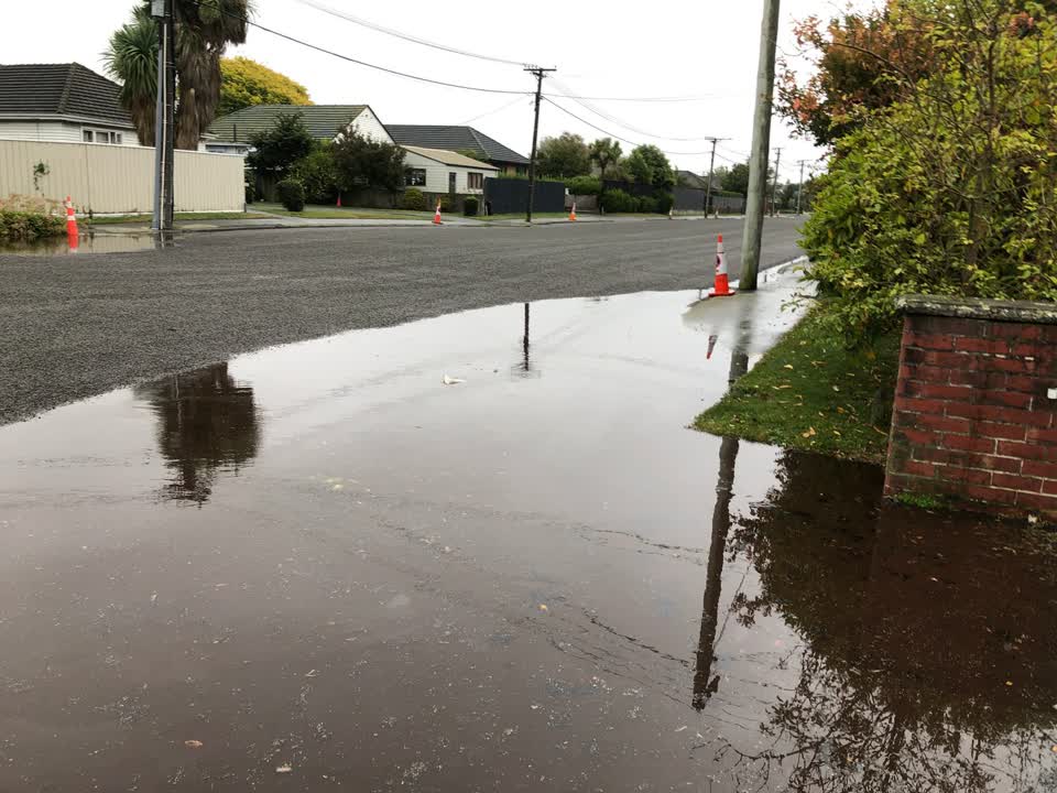 The photograph attached to this flooding report