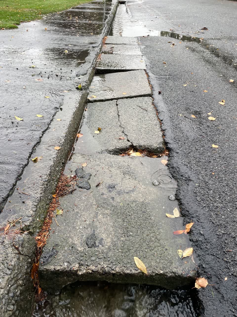 The photograph attached to this roading/streets report