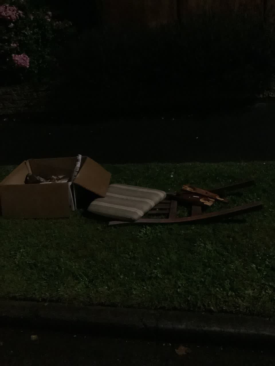 The photograph attached to this rubbish/recycling report