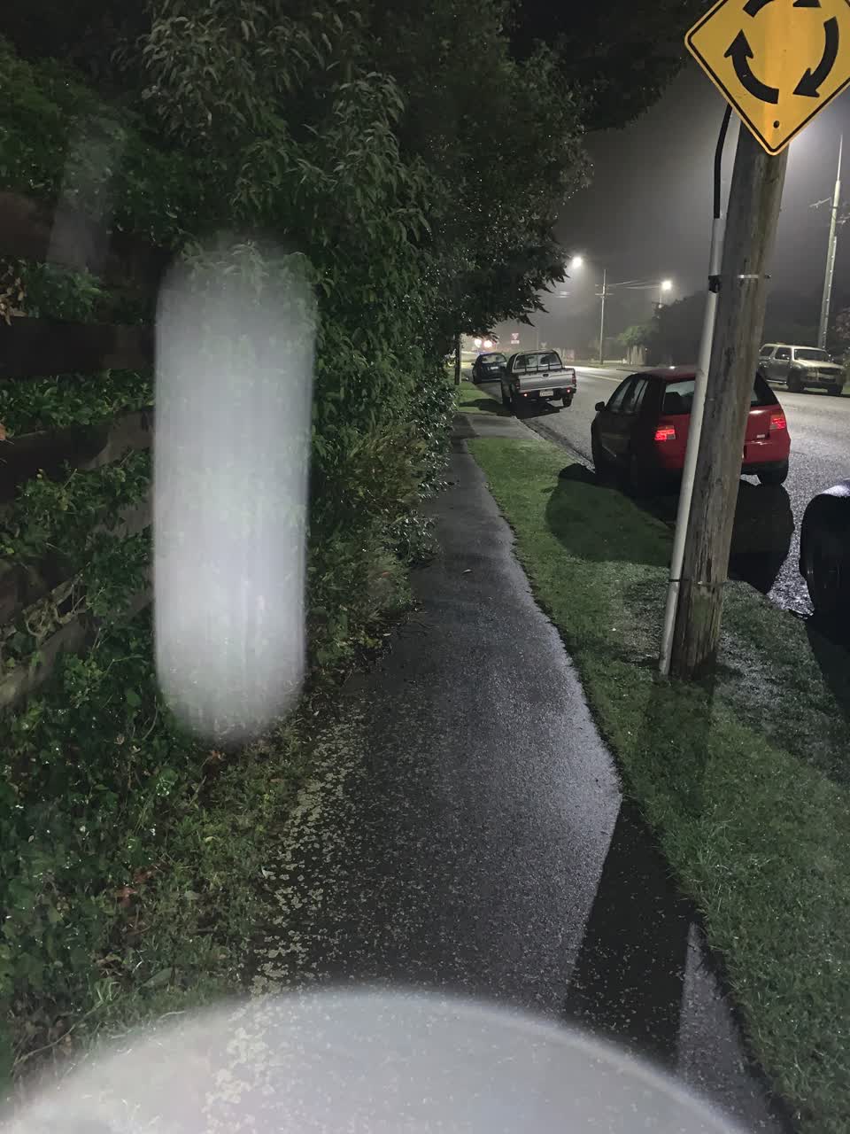 The photograph attached to this roading/streets report