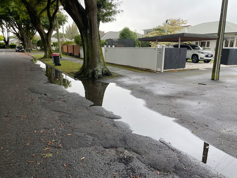 The photograph attached to this flooding report