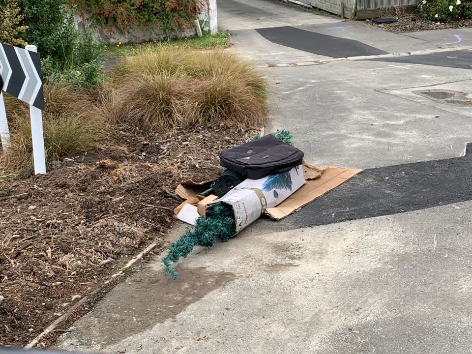 The photograph attached to this rubbish/recycling report