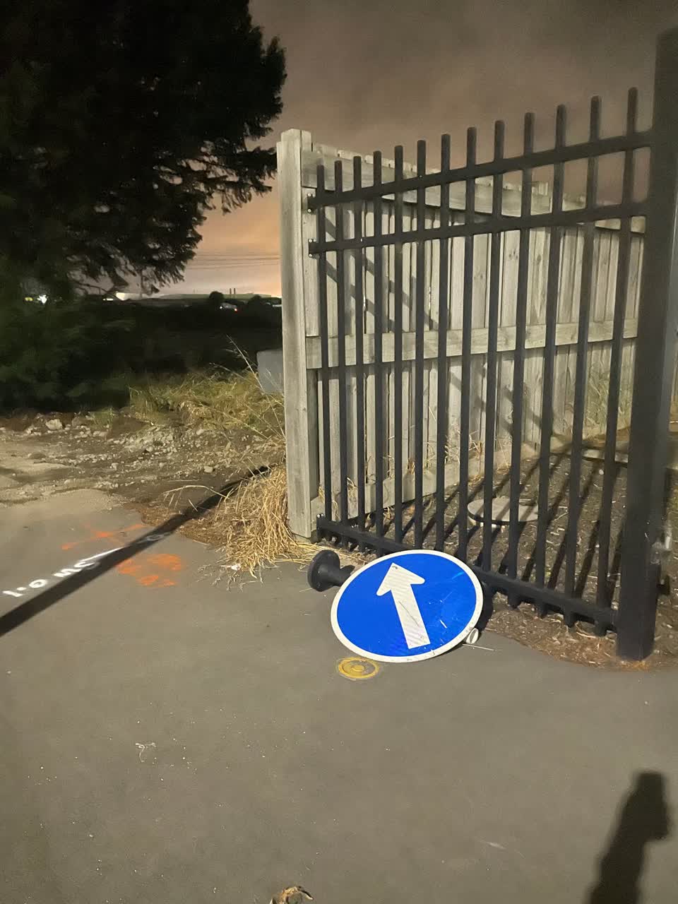 The photograph attached to this roading/streets report