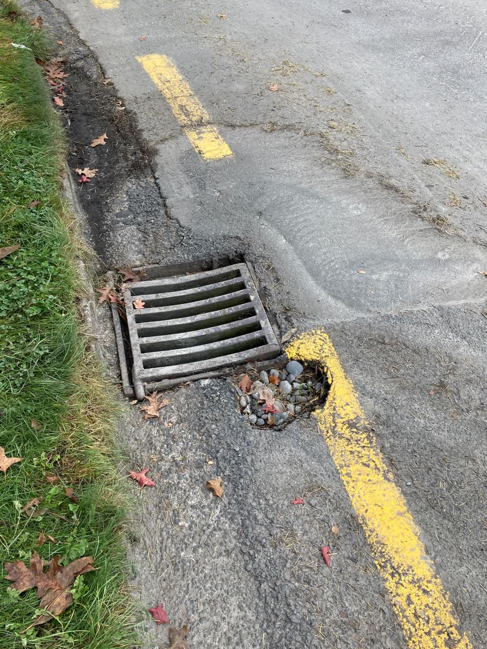 The photograph attached to this roading/streets report