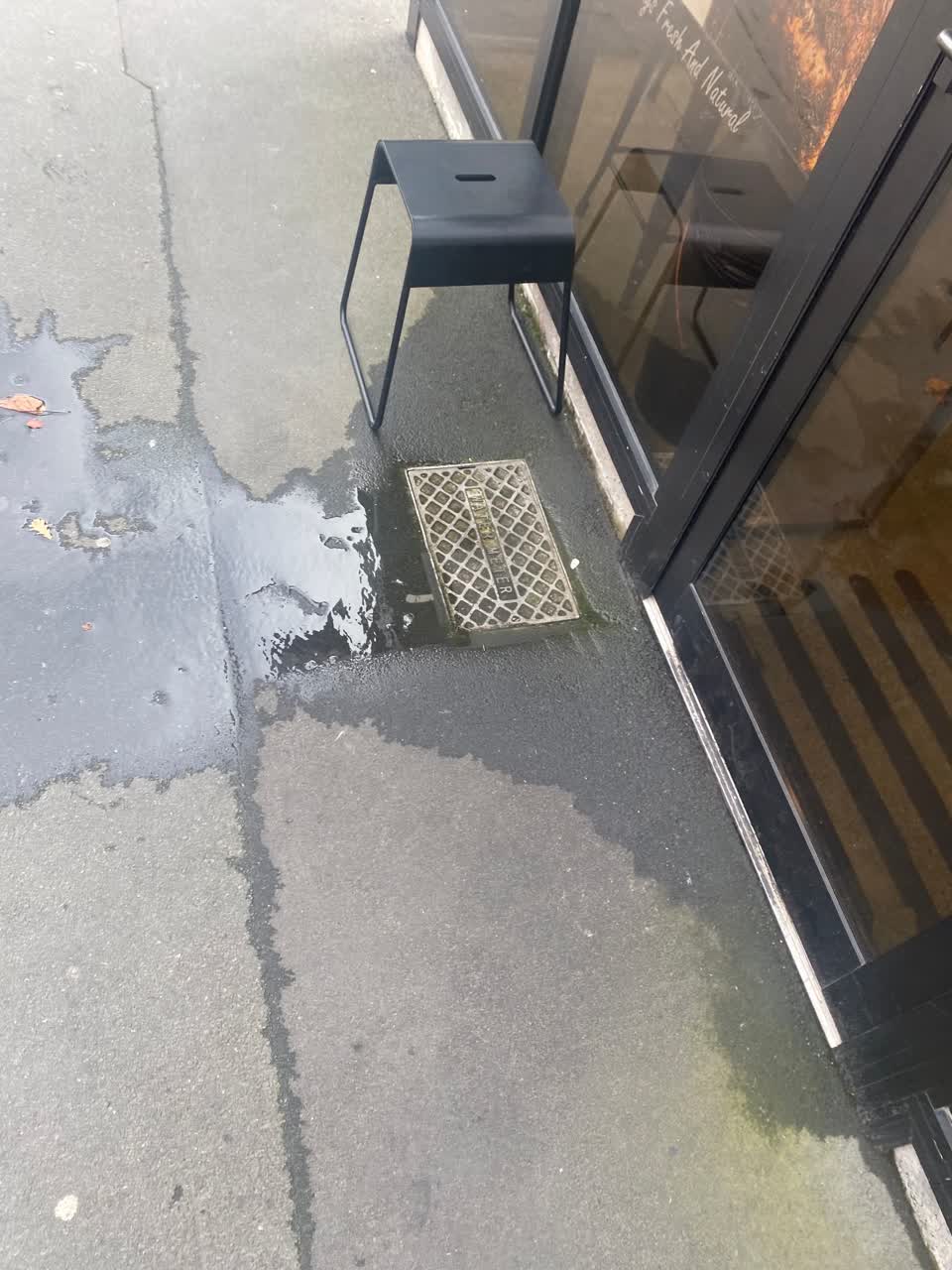 The photograph attached to this water leak report