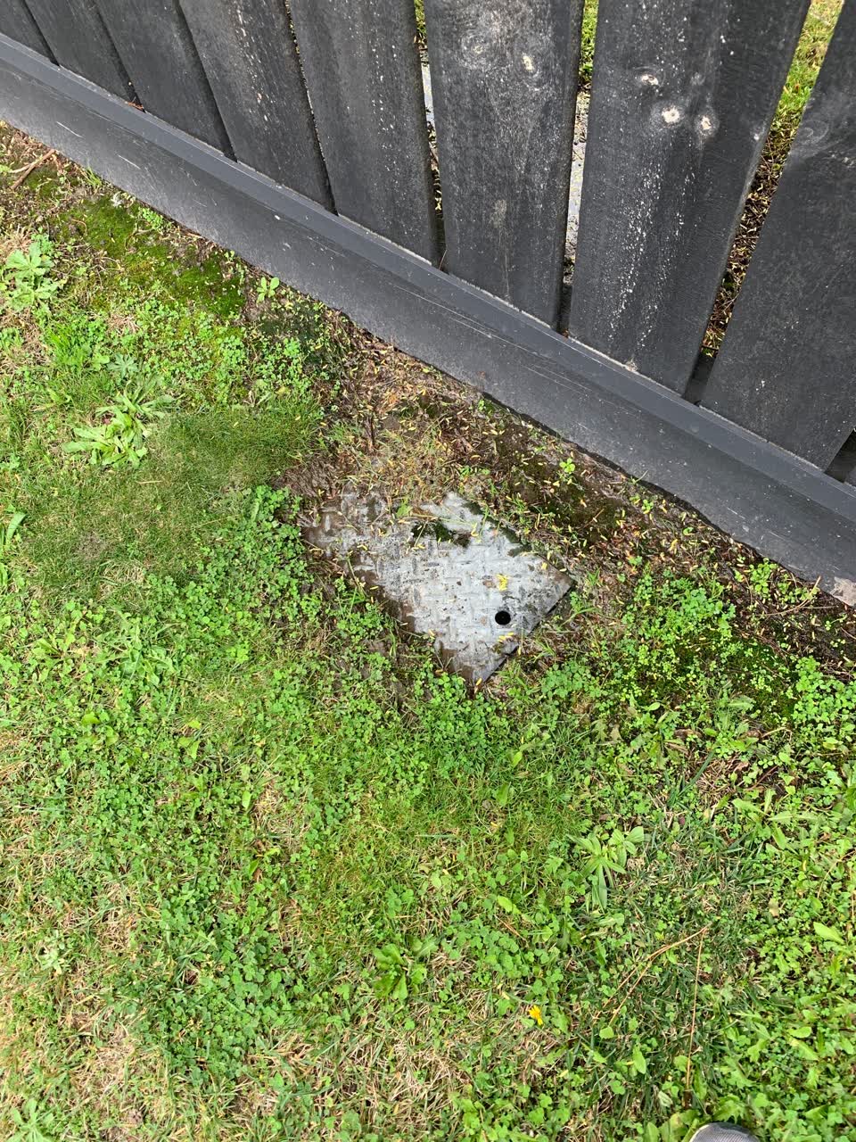 The photograph attached to this water leak report