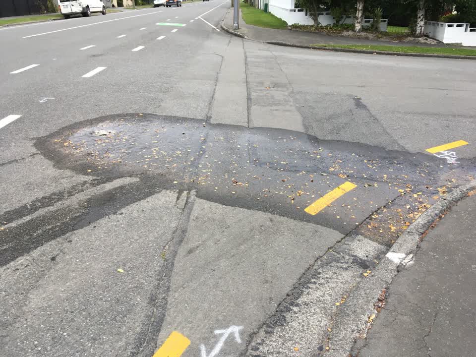 The photograph attached to this water leak report