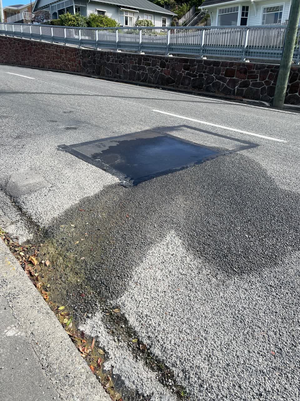 The photograph attached to this water leak report