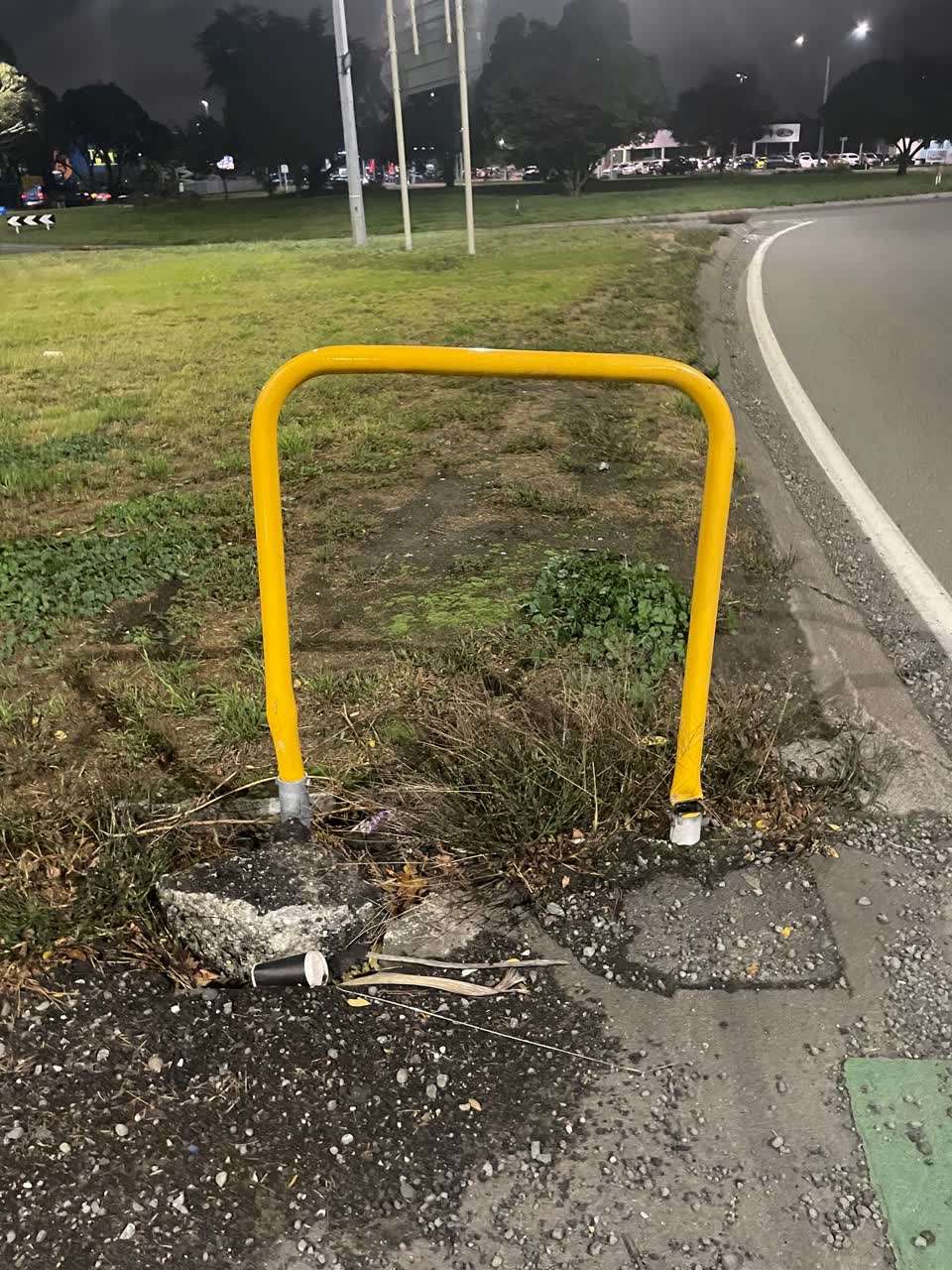 The photograph attached to this roading/streets report