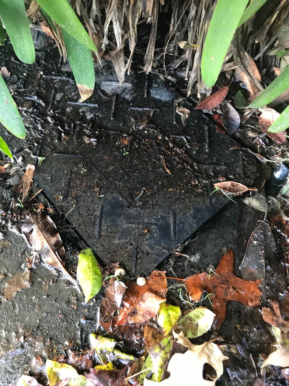 The photograph attached to this water leak report