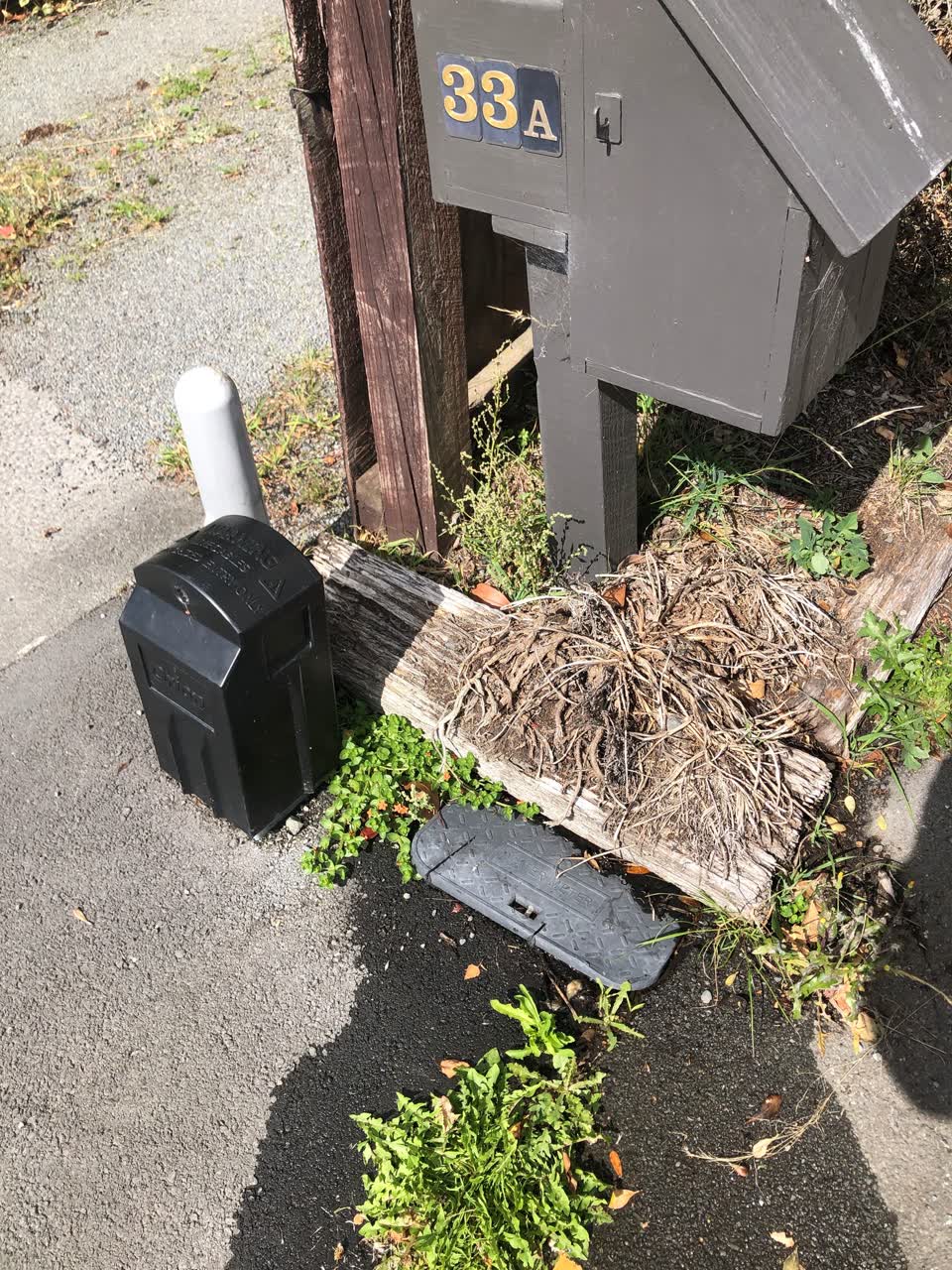 The photograph attached to this water leak report