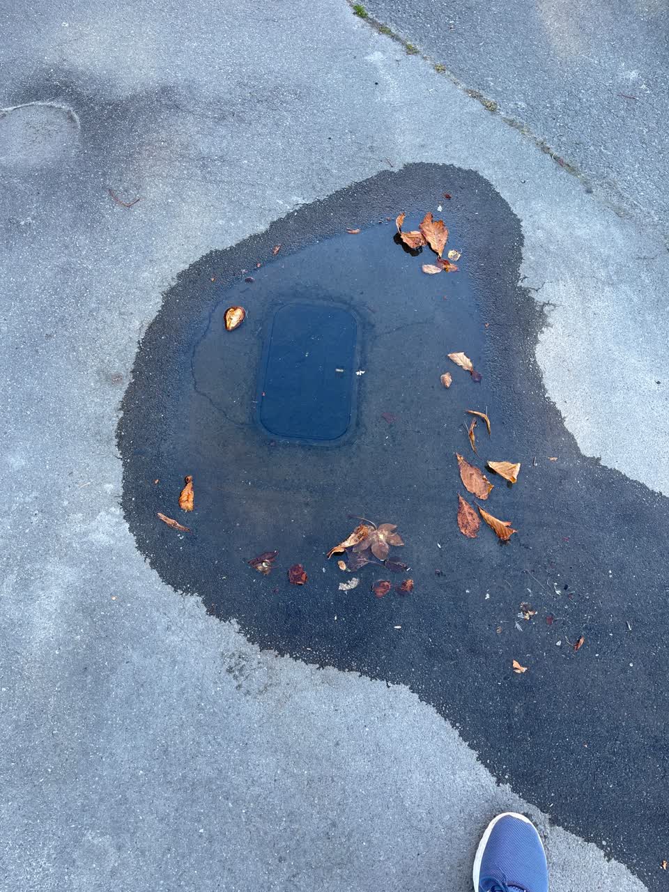 The photograph attached to this water leak report