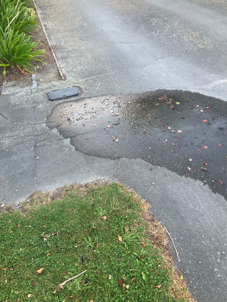 The photograph attached to this water leak report