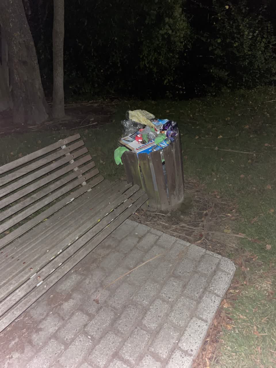 The photograph attached to this rubbish/recycling report