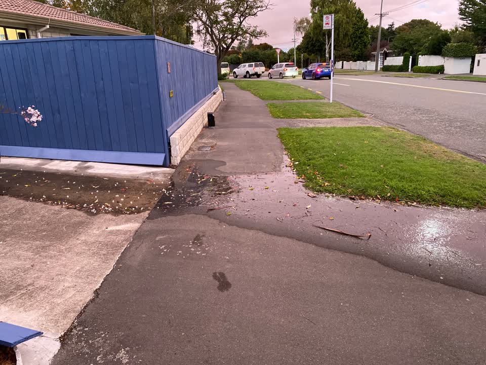 The photograph attached to this water leak report