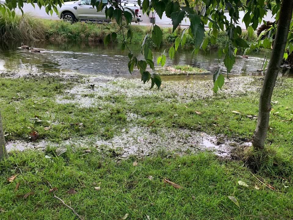 The photograph attached to this flooding report