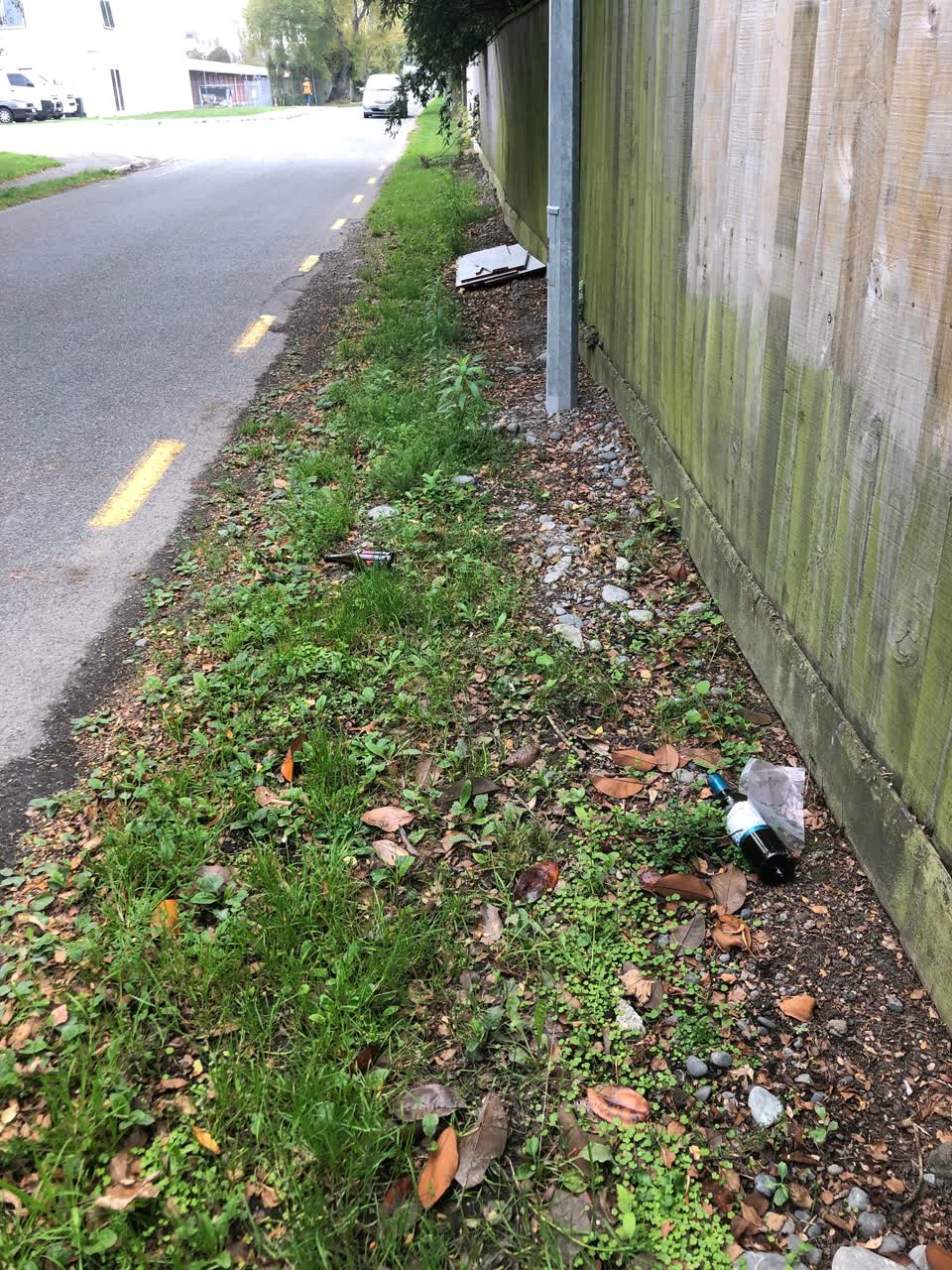 The photograph attached to this rubbish/recycling report
