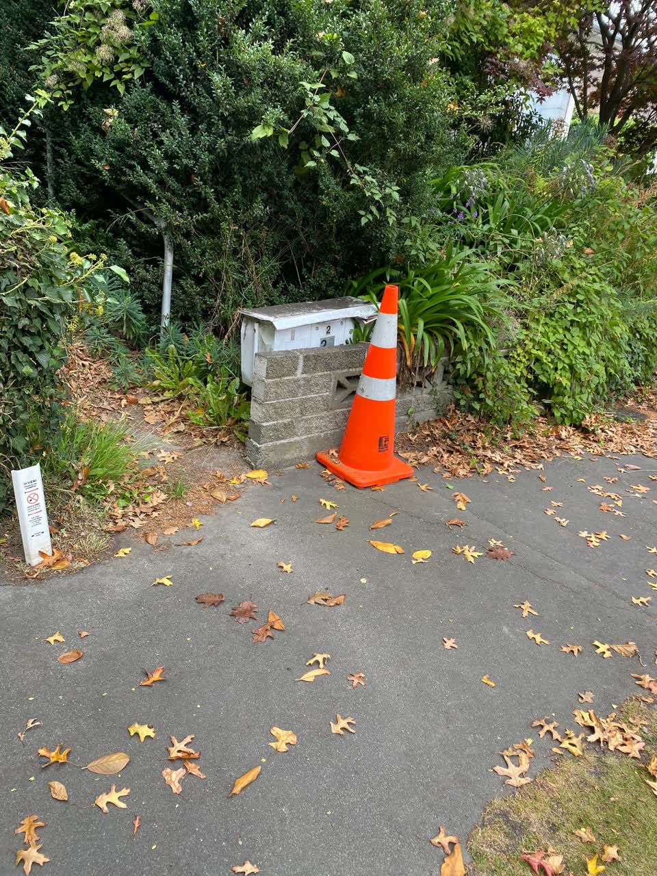 The photograph attached to this roading/streets report