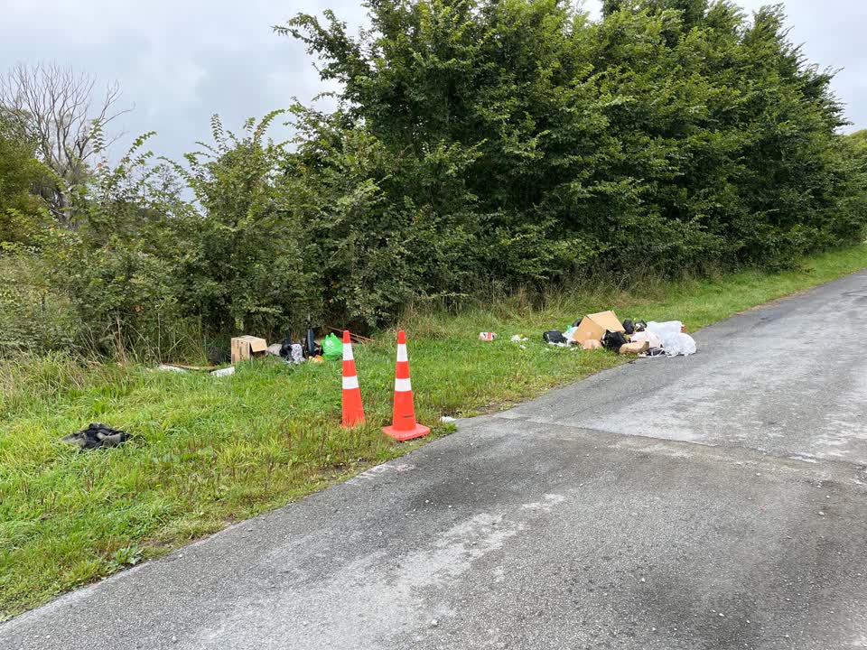 The photograph attached to this rubbish/recycling report