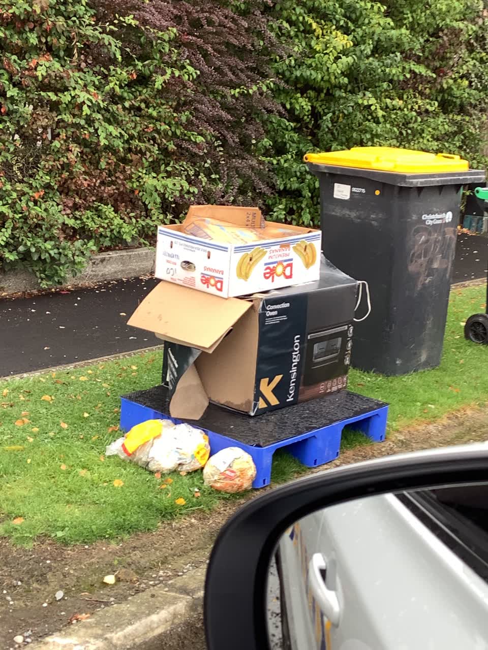 The photograph attached to this rubbish/recycling report