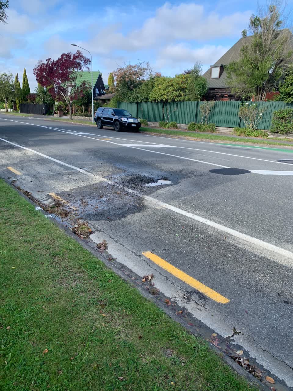 The photograph attached to this water leak report