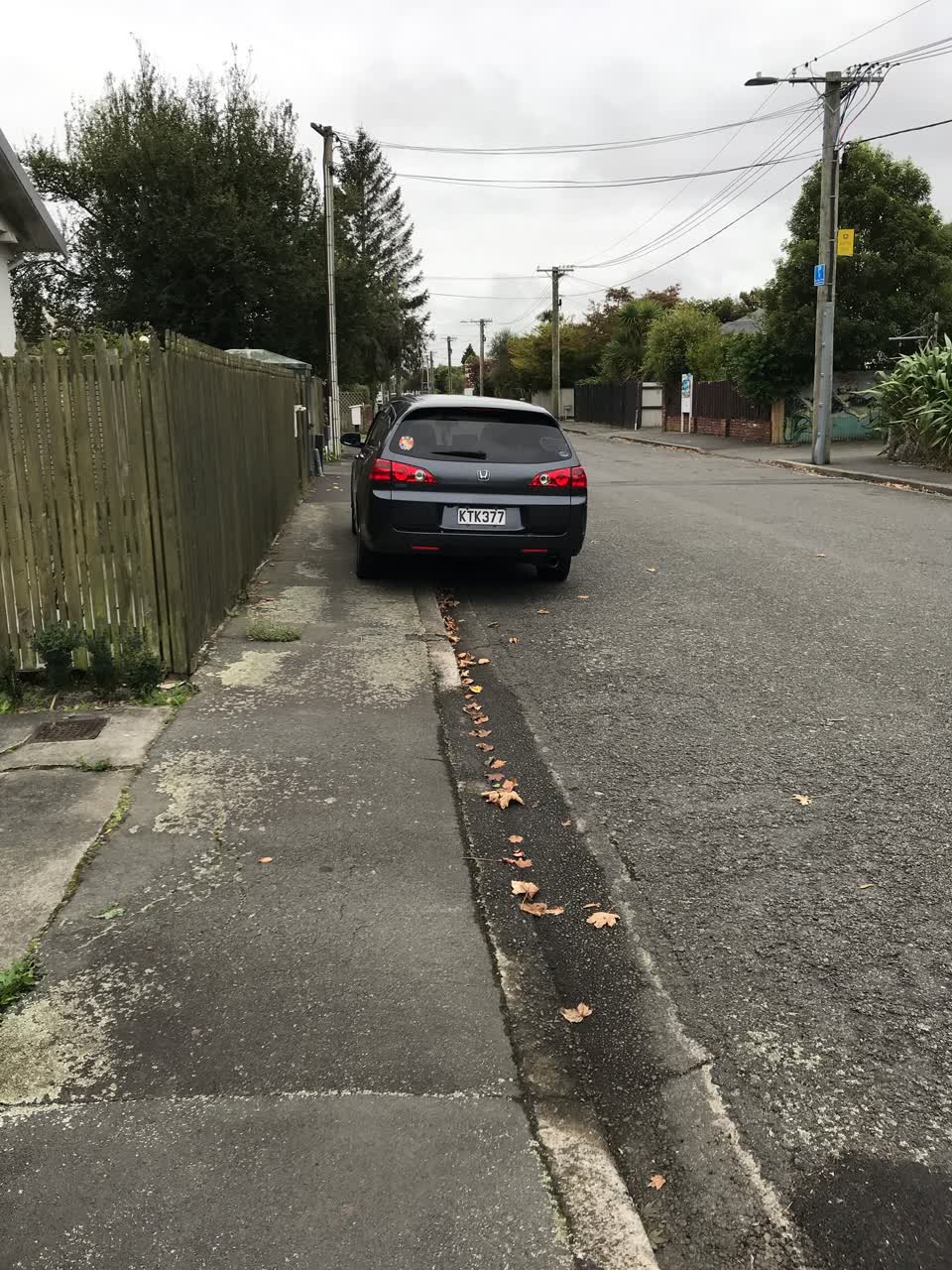 The photograph attached to this roading/streets report