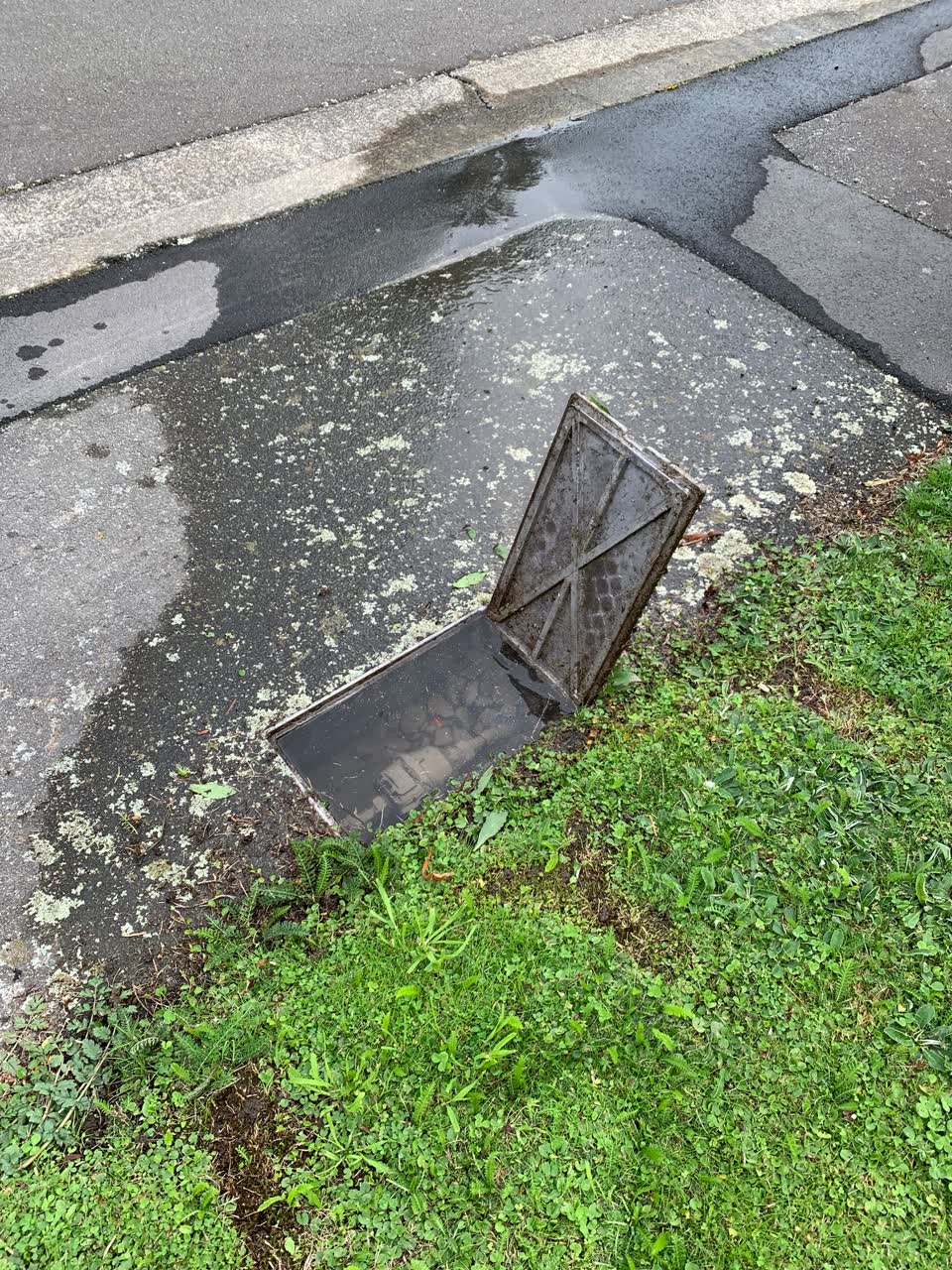 The photograph attached to this water leak report