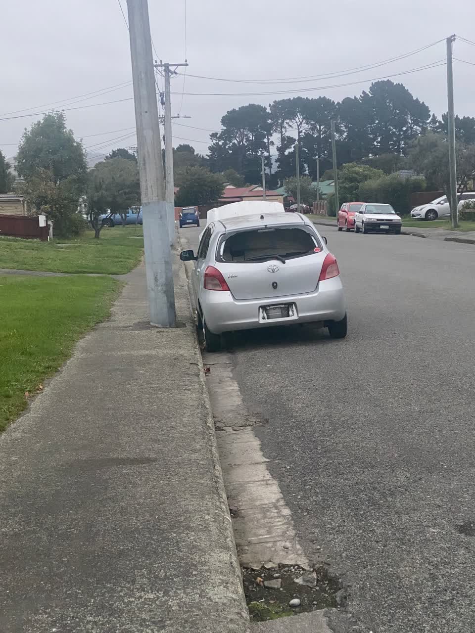 The photograph attached to this roading/streets report