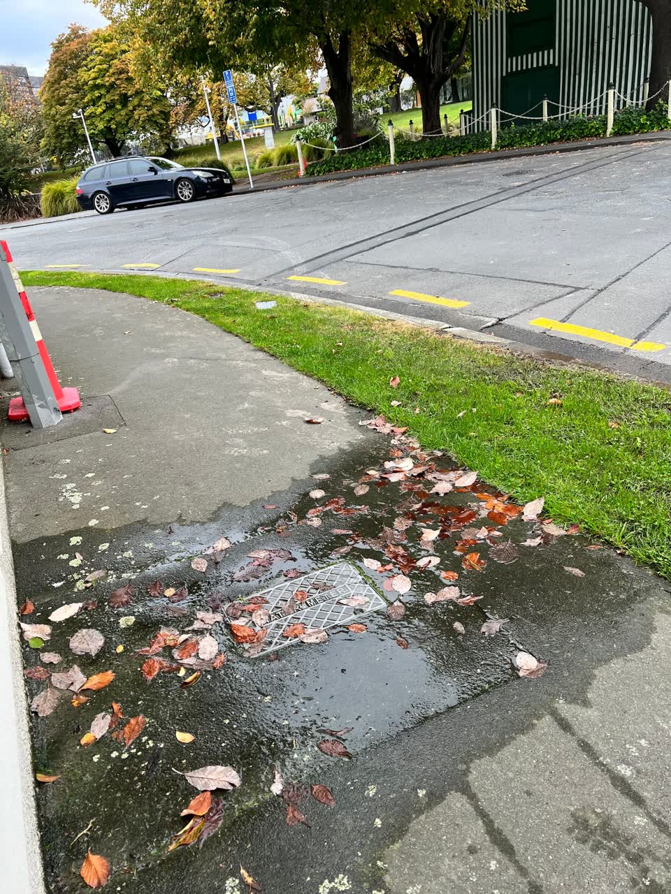 The photograph attached to this water leak report