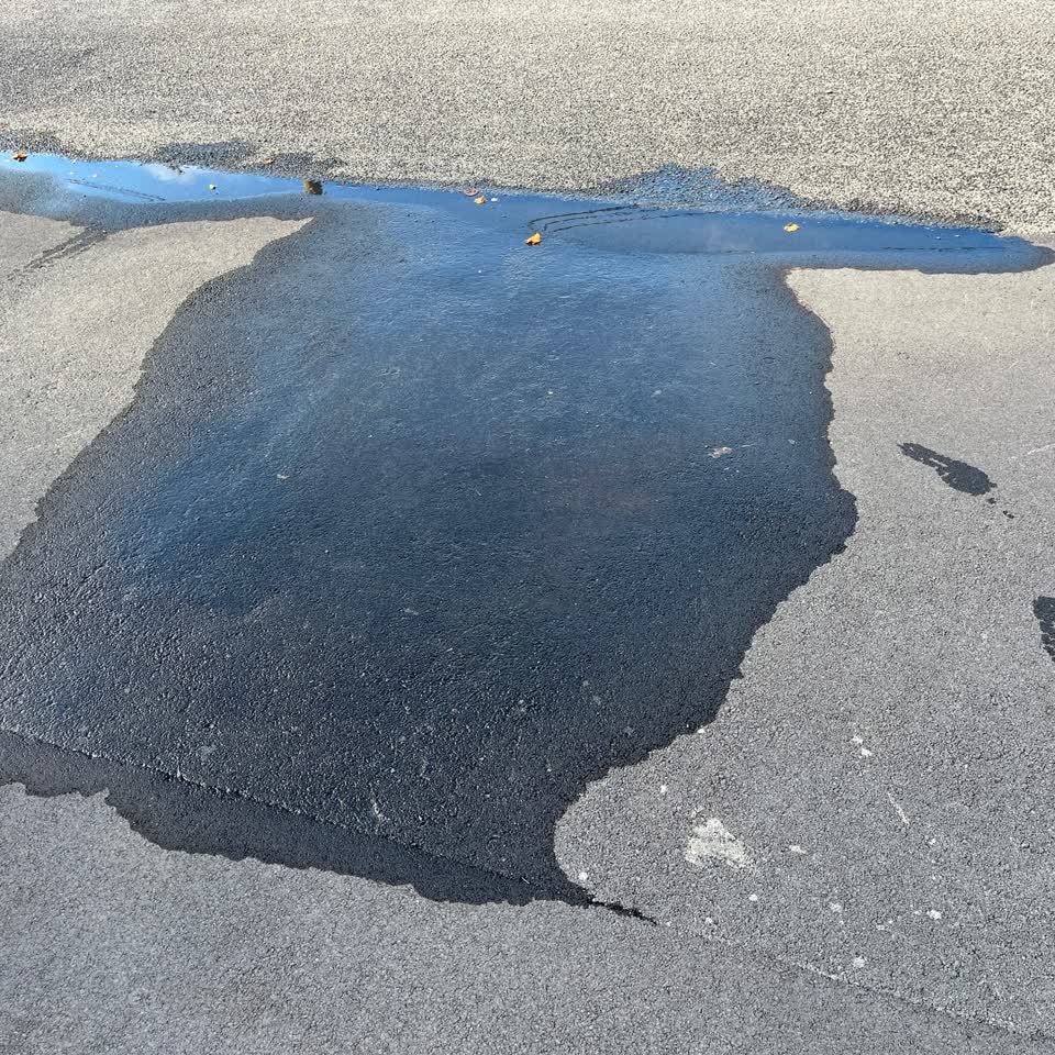The photograph attached to this water leak report