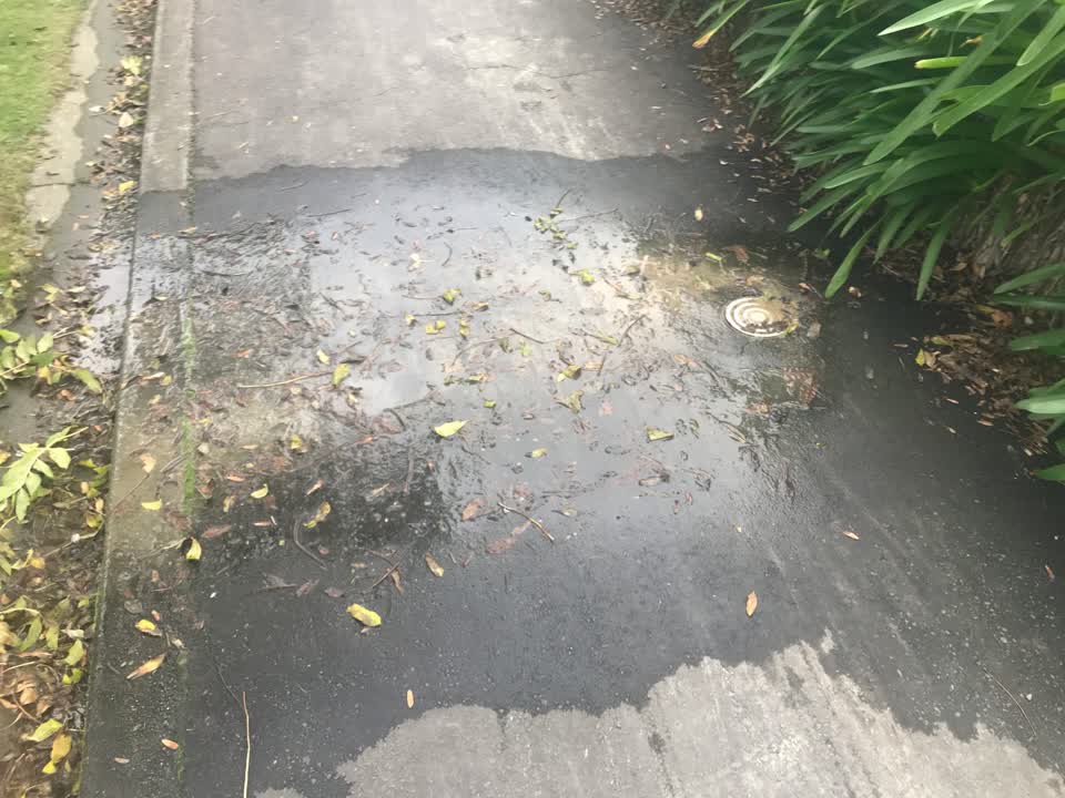 The photograph attached to this water leak report