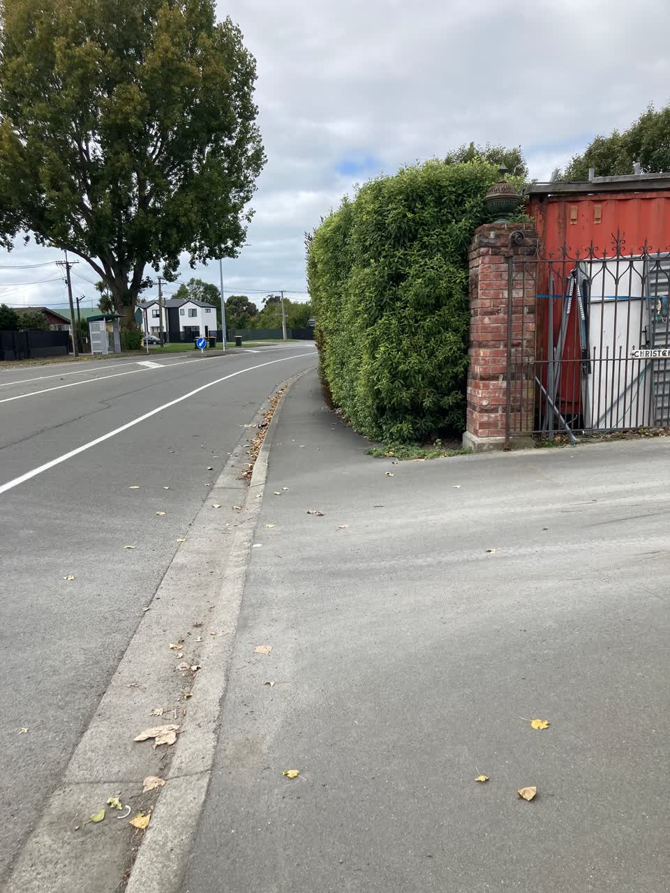 The photograph attached to this roading/streets report