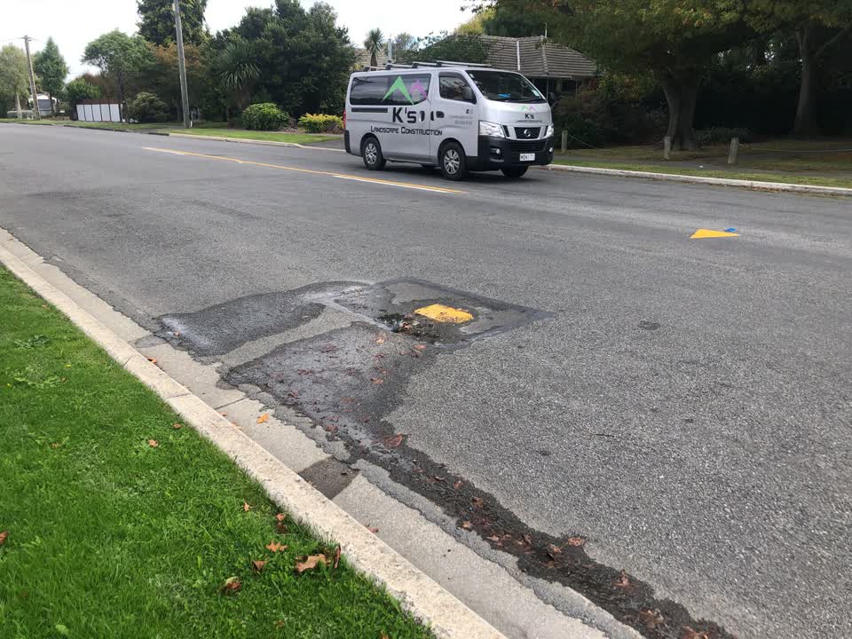 The photograph attached to this water leak report