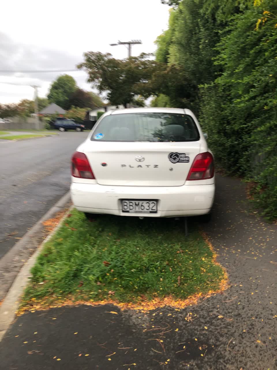 The photograph attached to this roading/streets report