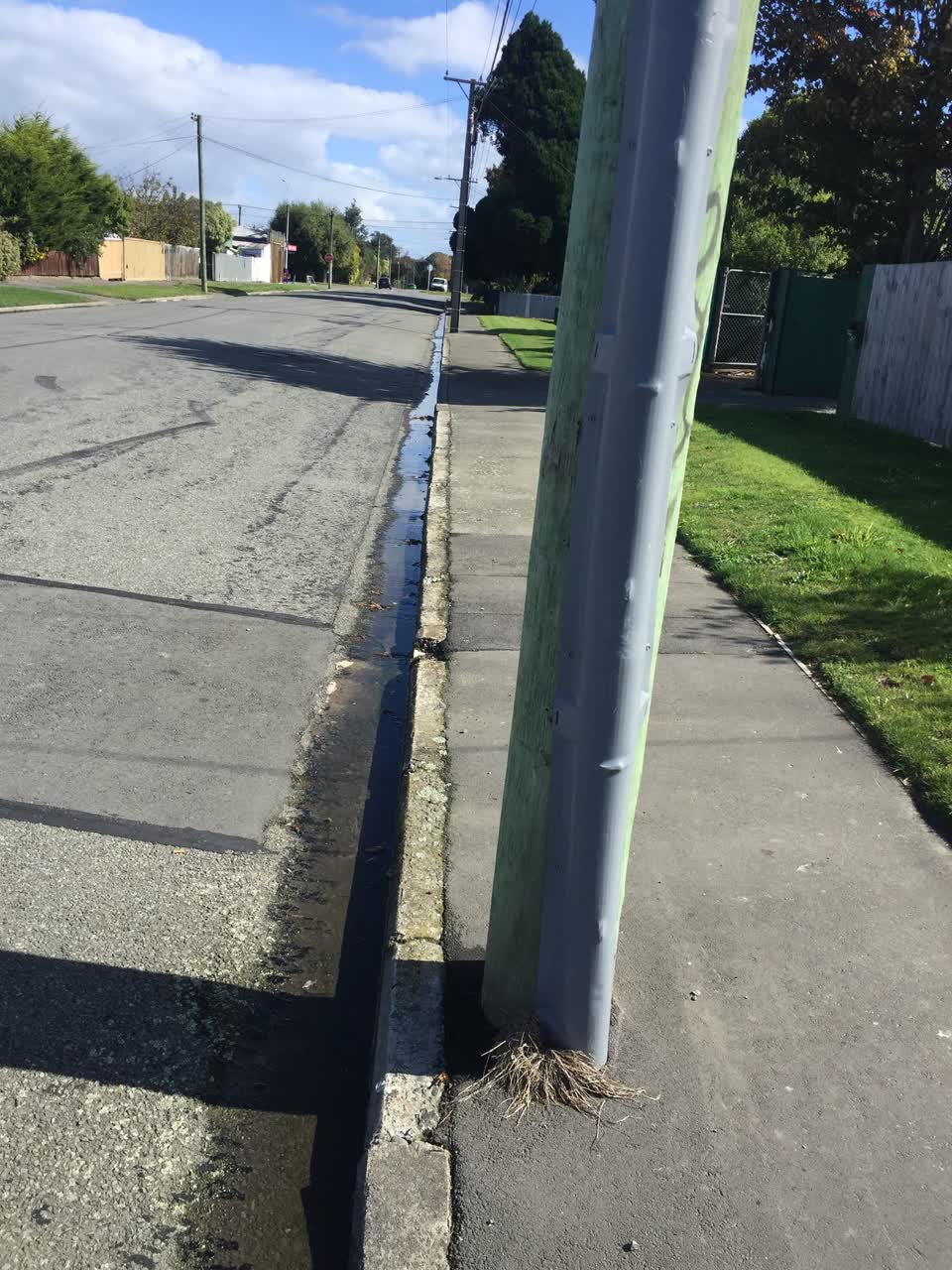 The photograph attached to this water leak report