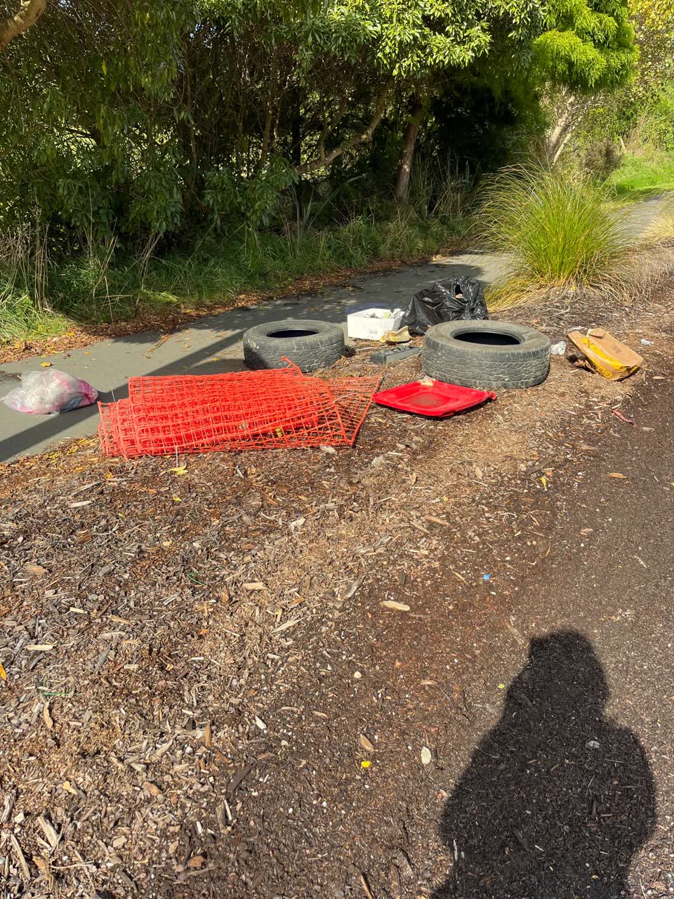 The photograph attached to this rubbish/recycling report