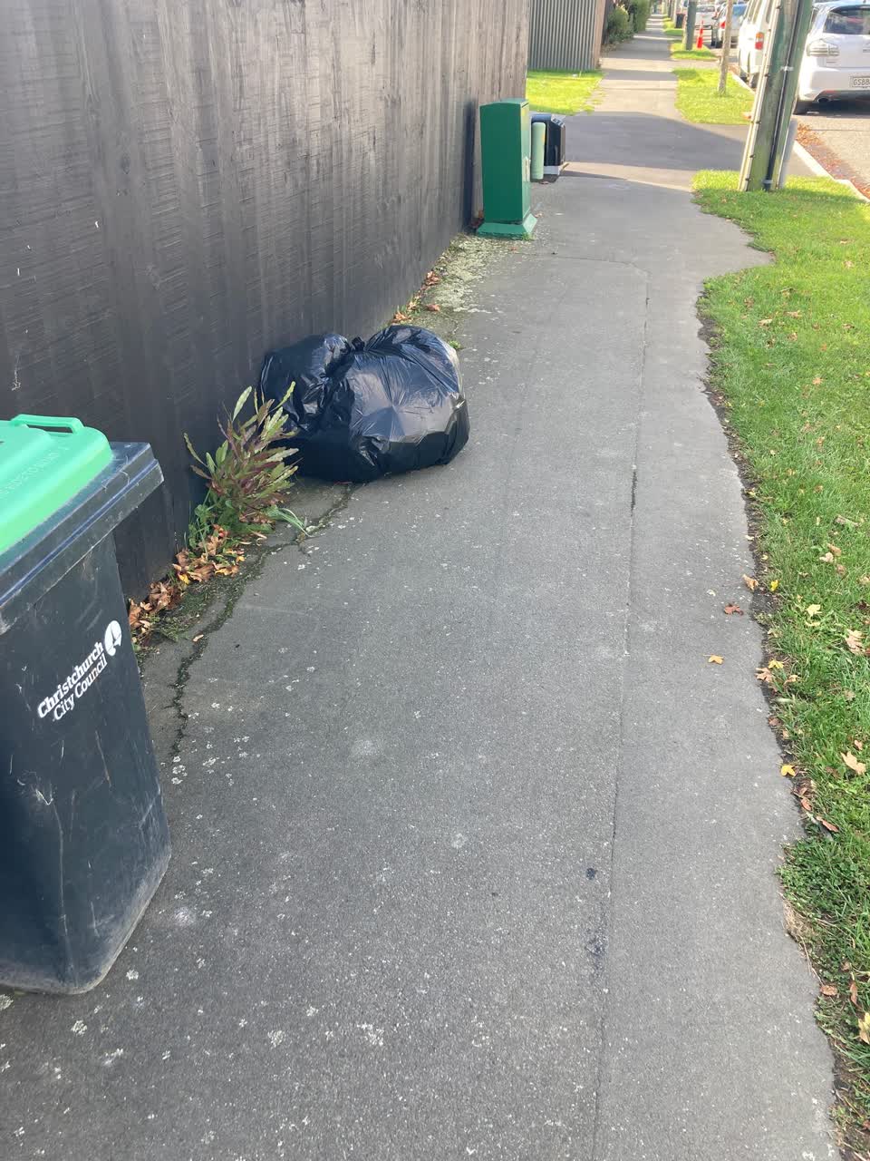 The photograph attached to this rubbish/recycling report