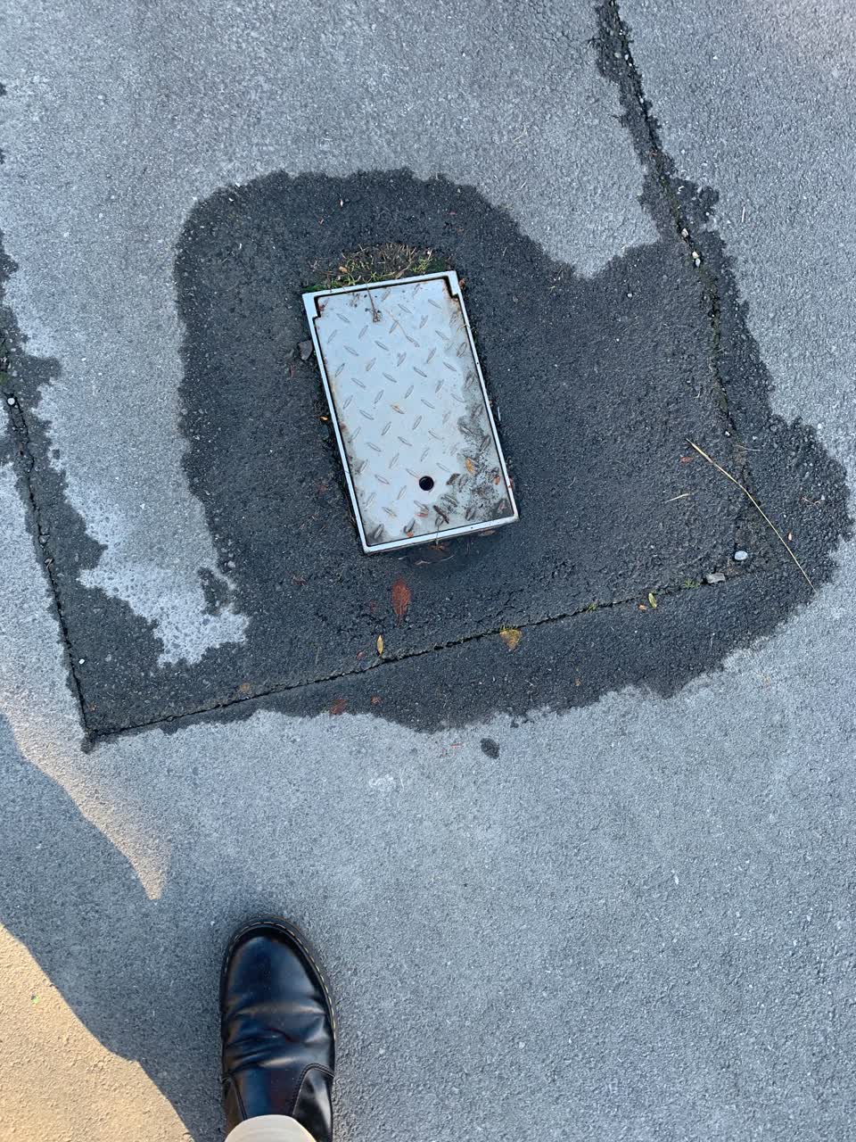 The photograph attached to this water leak report