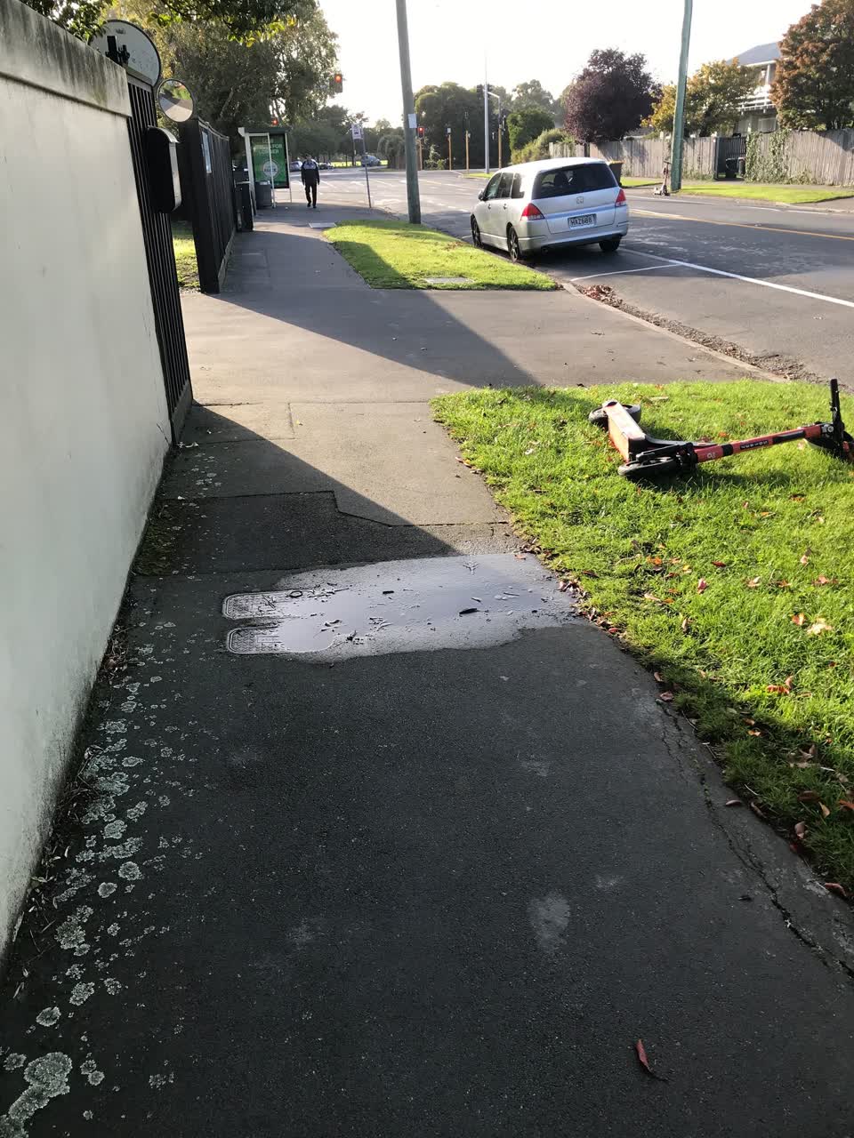 The photograph attached to this water leak report