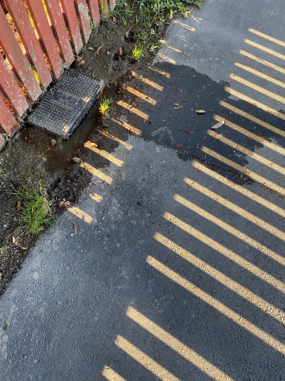 The photograph attached to this water leak report