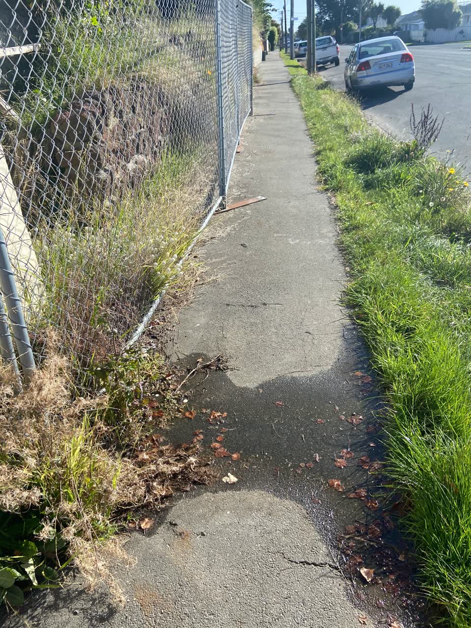The photograph attached to this water leak report