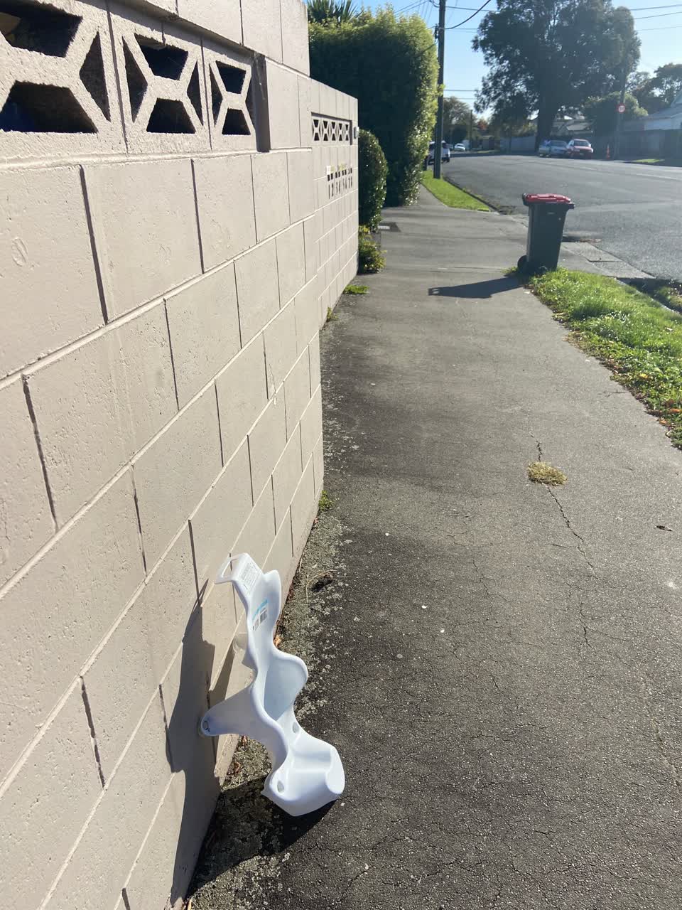 The photograph attached to this rubbish/recycling report