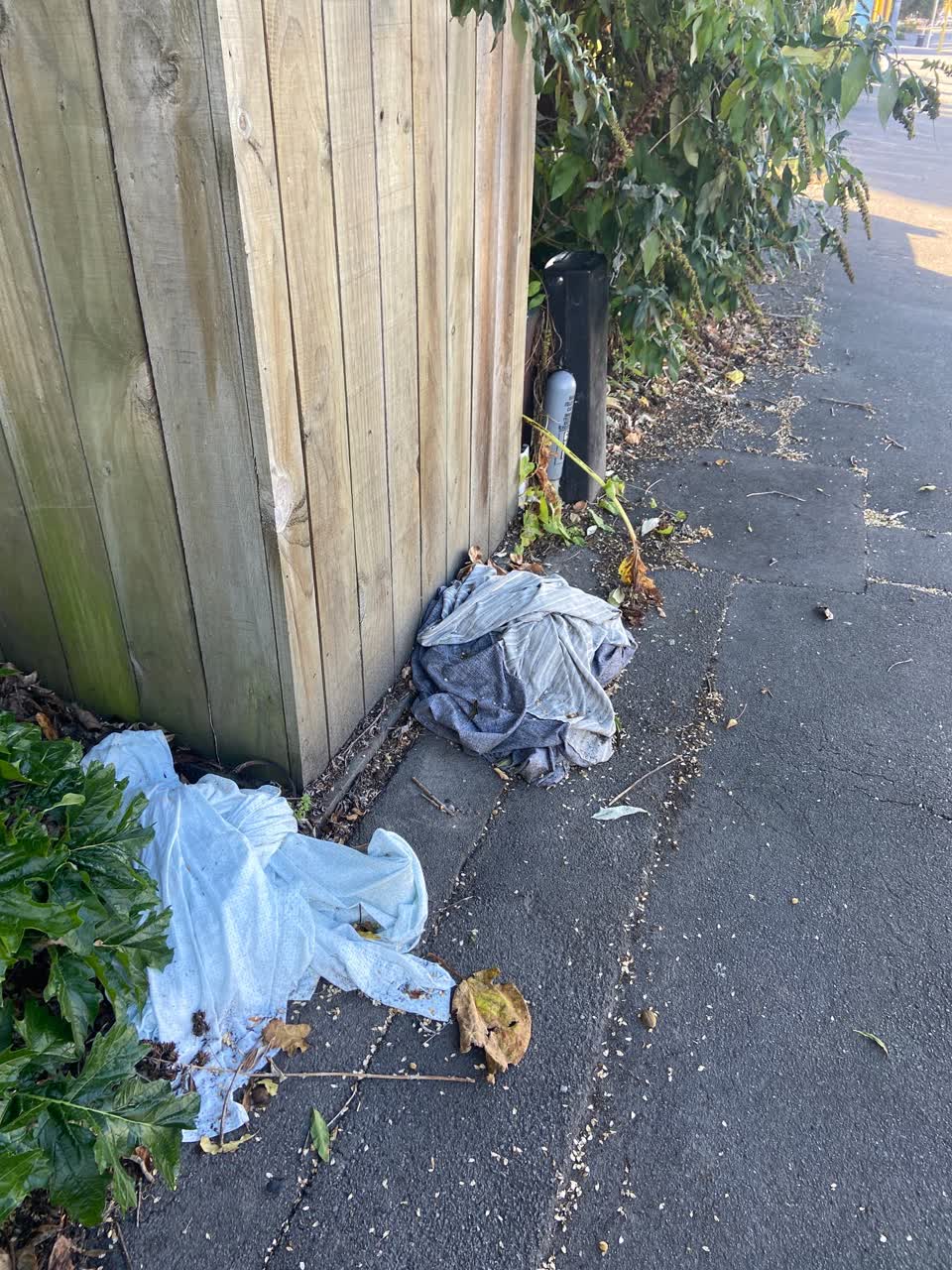 The photograph attached to this rubbish/recycling report