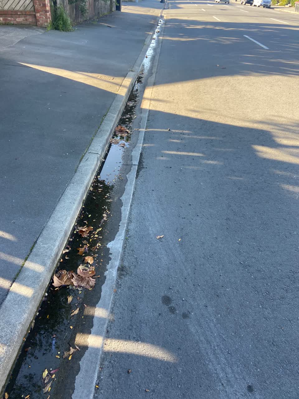 The photograph attached to this water leak report