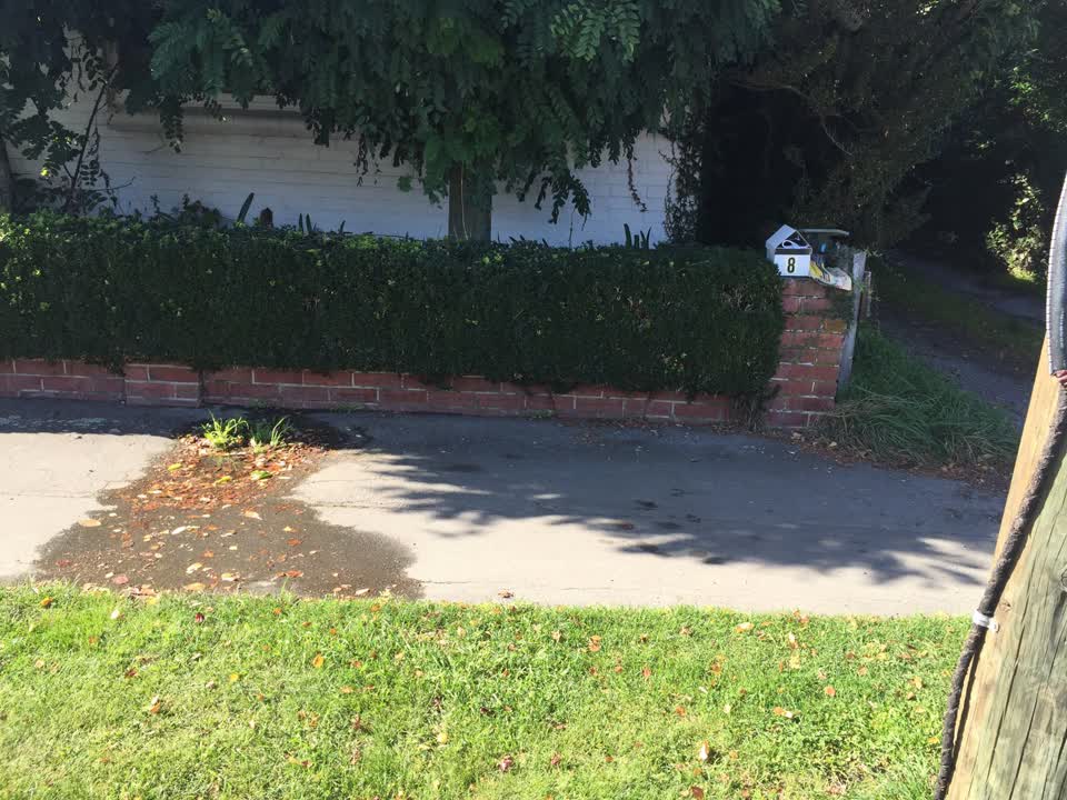 The photograph attached to this water leak report